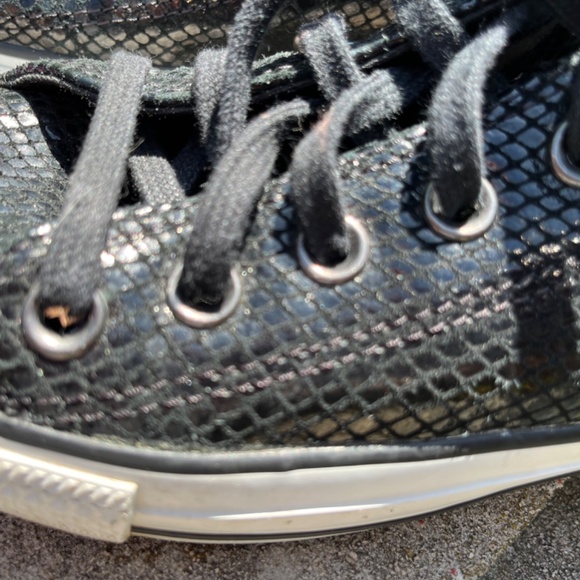 Converse Blk Embossed Snake 7.5 - Picture 11 of 12